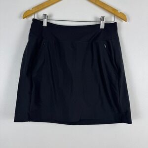 ATHLETA Soho Skort Black Size 4 Built in Shorts Activewear Skirt Athleisure